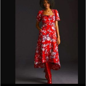 Anthropology, Maeve puff sleeve dress.